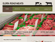 Tablet Screenshot of eloraroadmeats.ca